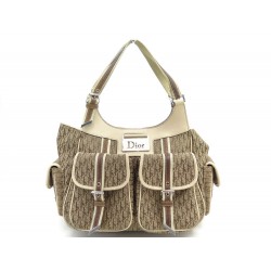 SAC A MAIN CHRISTIAN DIOR STREET CHIC REPORTER EN TOILE DIORISSIMO PURSE 1800€