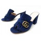 CHAUSSURES GUCCI MARMONT GG KID SCAMOSCIATO 453495 39 IT 40 FR DAIM SHOES 650€