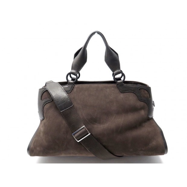 SAC A MAIN CARTIER MARCELLO MM BANDOULIERE EN CUIR SUEDE MARRON HAND BAG 1800€