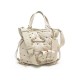 SAC A MAIN LANCEL PREMIER FLIRT M EN CUIR BEIGE MATELASSE & PERLES HAND BAG 895€