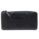 NEUF PORTEFEUILLE LONGCHAMP 3D ZIPPE CUIR NOIR L3418772001 LEATHER WALLET 260€