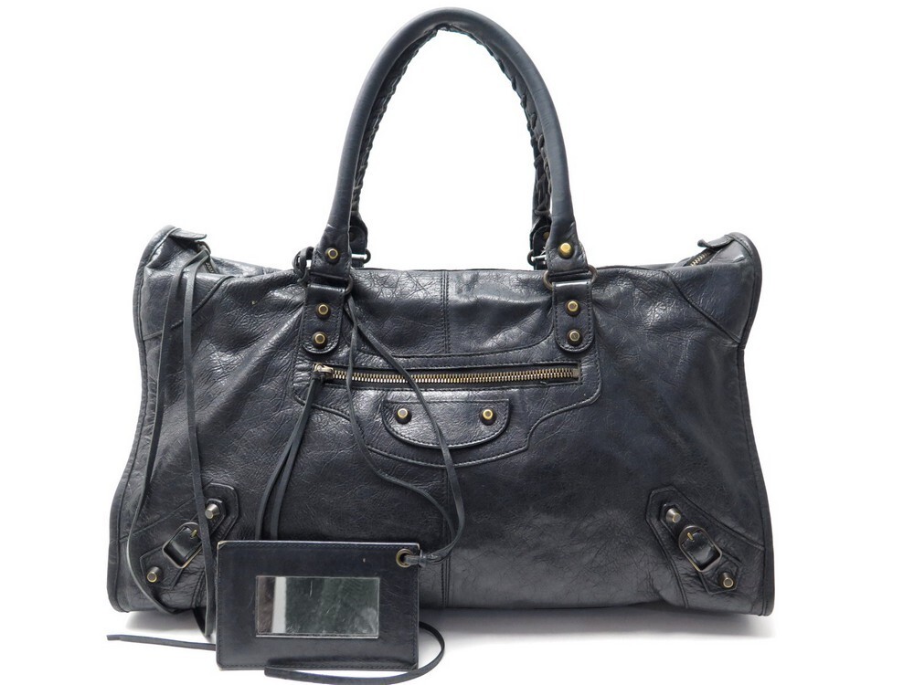 sac a main balenciaga city work 132110 en cuir noir