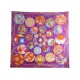 NEUF FOULARD HERMES L'ART DU TEMARI VIALARS CARRE 90 SOIE BOITE NEW SCARF 460€