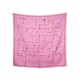 FOULARD HERMES I LIKE FLOWERS P COOKE CARRE 90 EN SOIE ROSE PINK SILK SCARF 410€