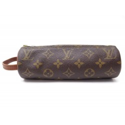 VINTAGE SAC TROUSSE A MAIN LOUIS VUITTON ELIZABETH EN TOILE MONOGRAM PENCIL CASE