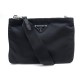 NEUF SAC A MAIN PRADA BESACE BANDOULIERE EN TOILE NYLON NOIR CROSSBODY BAG 1050€