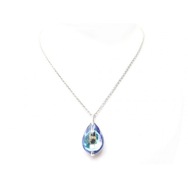 COLLIER BACCARAT FLEURS DE PSYDELIC 2805023 ARGENT MASSIF & BLEU NECKLACE 410€