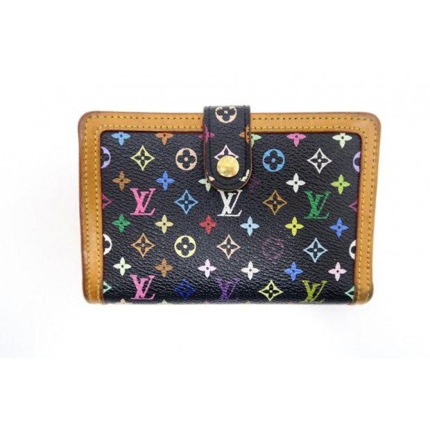 Takashi Murakami x Louis Vuitton White Monogram Multicolore Porte-Monnaie  Viennois Wallet