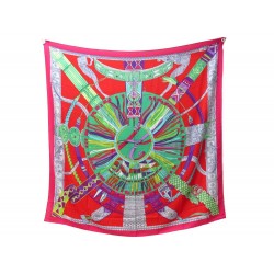 CHALE HERMES CEINTURES ET LIENS BOURTHOUMIEUX EN CACHEMIRE ET SOIE SHAWL 1260€