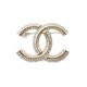 NEUF BROCHE CHANEL 2022 LOGO CC & STRASS EN METAL DORE NEW GOLDEN BROOCH 580€