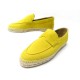 NEUF CHAUSSURES HERMES TRIP 41 ESPADRILLES H211138Z DAIM JAUNE SUEDE SHOES 510€