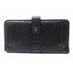 PORTEFEUILLE JEROME DREYFUSS EN CUIR PYTHON NOIR BLACK LEATHER WALLET 550€