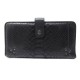 PORTEFEUILLE JEROME DREYFUSS EN CUIR PYTHON NOIR BLACK LEATHER WALLET 550€