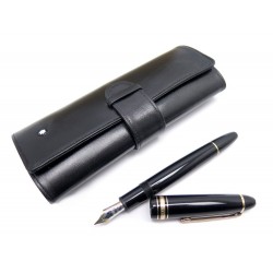 STYLO PLUME MONTBLANC MEISTERSTUCK LEGRAND TRAVELLER 12090 NOIR + ETUI PEN 845€