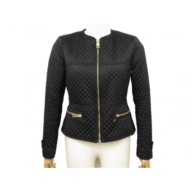 VESTE BLOUSON BURBERRY BRIT M 38 CINTREE MATELASSE NOIR 4021516 JACKET 870€