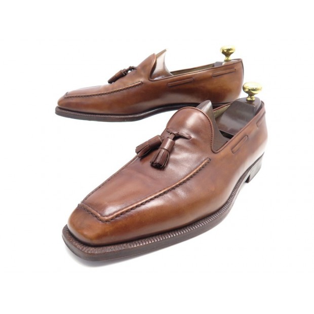 CHAUSSURES CHRISTIAN DIOR STEFANOBI MOCASSINS A PAMPILLES 11 45 CUIR LOAFER 820€