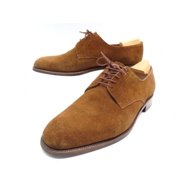 CHAUSSURES JM WESTON 556 10E 44 LARGE EN DAIM MARRON BROWN DEER SHOES 850€