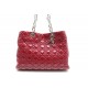  SAC A MAIN CHRISTIAN DIOR SOFT SHOPPING CUIR VERNIS ROUGE 