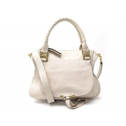 SAC A MAIN CHLOE MARCIE CHC21AS660F01101 CUIR CREME BANDOULIERE HAND BAG 1750€