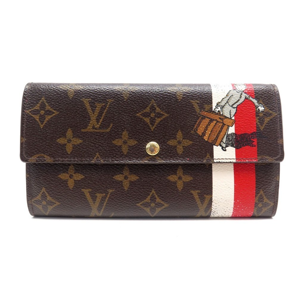 Louis Vuitton Blue x Brown Monogram Bellboy Compact Wallet Groom