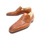 CHAUSSURES SANTONI MOCASSINS 10 IT 45 FR CUIR PATINE + EMBAUCHOIRS SHOES 765€