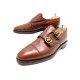 CHAUSSURES JOHN LOBB MOCASSINS BI BOUCLE WILLIAM 7.5E 41.5 EN CUIR MARRON 1255€