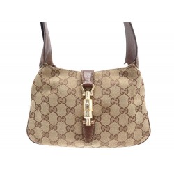 SAC A MAIN GUCCI JACKIE MINI EN TOILE MONOGRAMME GG CUIR 141576 PURSE BAG 850€