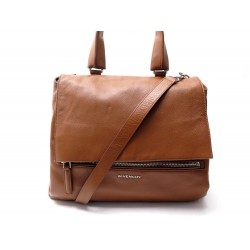 SAC A MAIN GIVENCHY PANDORA PURE EN CUIR GRAINE CAMEL BANDOULIERE HAND BAG 1950€