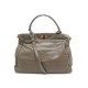 SAC A MAIN FENDI PEEKABOO REGULAR 8BN226 CUIR TAUPE BANDOULIERE HAND BAG 3745€