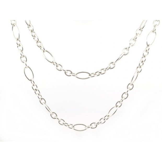 COLLIER ARTHUS BERTRAND SAUTOIR 97CM CHAINE EN ARGENT MASSIF 925 NECKLACE 540€