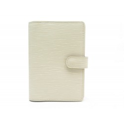 NEUF COUVERTURE PORTE AGENDA LOUIS VUITTON PM EN CUIR EPI CREME DIARY COVER 340€