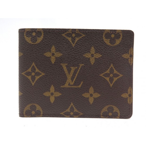 PORTEFEUILLE LOUIS VUITTON MULTIPLE M60895 EN TOILE MONOGRAM + BOITE WALLET 360€