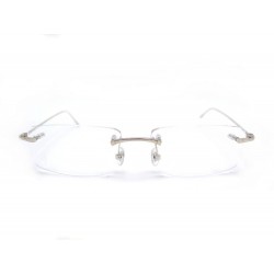 NEUF LUNETTES SIGNATURE C DE CARTIER OR BLANC 18K CT00700 002 NEW GLASSES 4866€