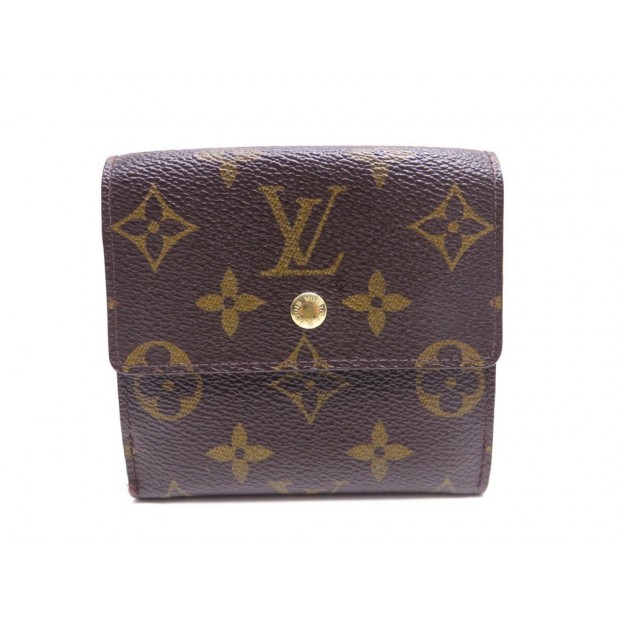 PORTEFEUILLE LOUIS VUITTON ELISE PORTE MONNAIE CARTES TOILE MONOGRAM WALLET 435€