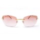 LUNETTES DE SOLEIL CARTIER EN METAL DORE + ETUI BOITE SUNGLASSES 760€
