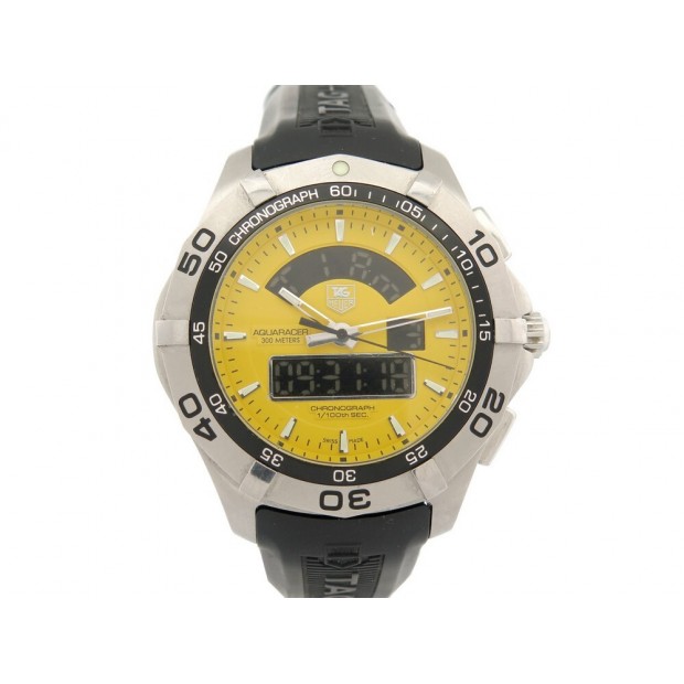 MONTRE TAG HEUER AQUARACER CHRONOTIMER CAF1011 43 MM QUARTZ ACIER WATCH 1700€