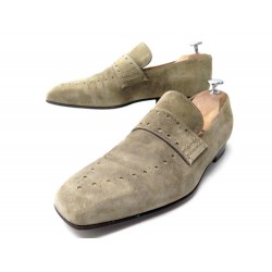 CHAUSSURES BERLUTI MOCASSINS 7 41 EN VEAU VELOURS BEIGE SUEDE LOAFERS SHOES 960€