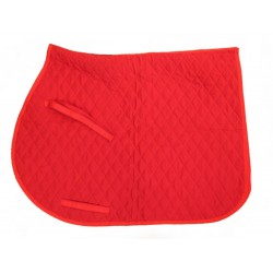 NEUF TAPIS DE SELLE HERMES MATELASSE COB EN COTON ROUGE NEW RED SADDLE PAD 380€