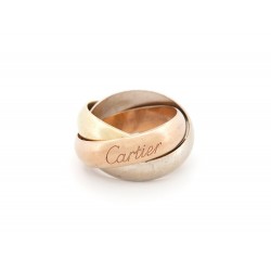 BAGUE CARTIER TRINITY GM 3 ORS B4052800 49 EN OR 18K + BOITE GOLD RING 2370€