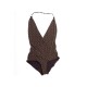 NEUF MAILLOT DE BAIN LOUIS VUITTON 1 PIECE MONOGRAM LV MARRON 38 M SWIMSUIT 550€