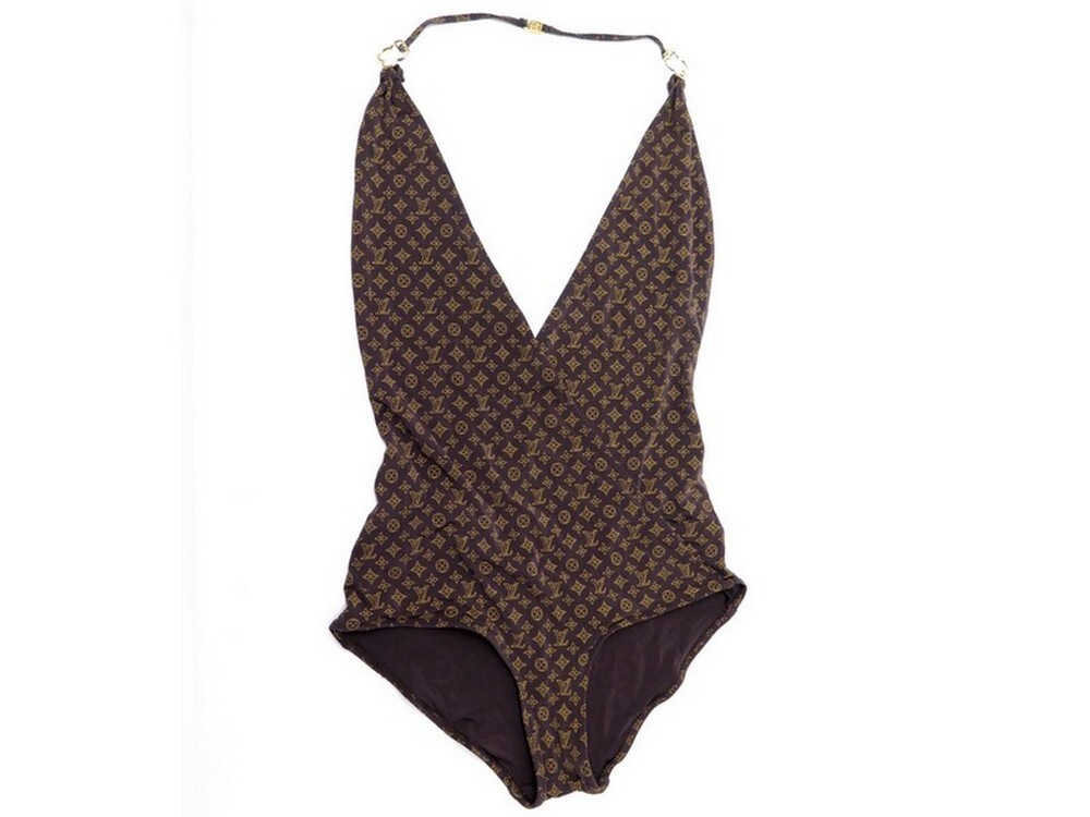 maillot de bain louis vuitton 1 piece monogram lv