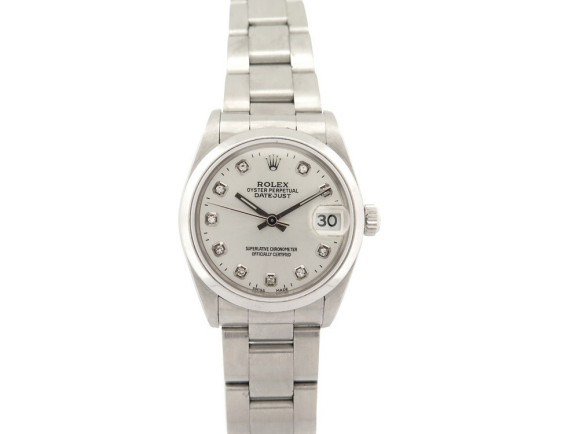 montre rolex datejust 78240 30mm acier index diamants