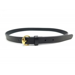 NEUF CEINTURE FINE GUCCI 307519 TAILLE 85 CUIR NOIR NEW BLACK LEATHER BELT 330€