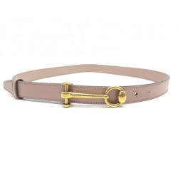 CEINTURE GUCCI MORS 309898 TAILLE 90 CUIR ROSE +BOITE HORSEBIT LEATHER BELT 330€