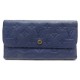 PORTEFEUILLE LOUIS VUITTON EN CUIR MONOGRAM EMPREINTE BLEU LEATHER WALLET 645€