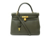  sac a main hermes kelly 32 en cuir togo vert
