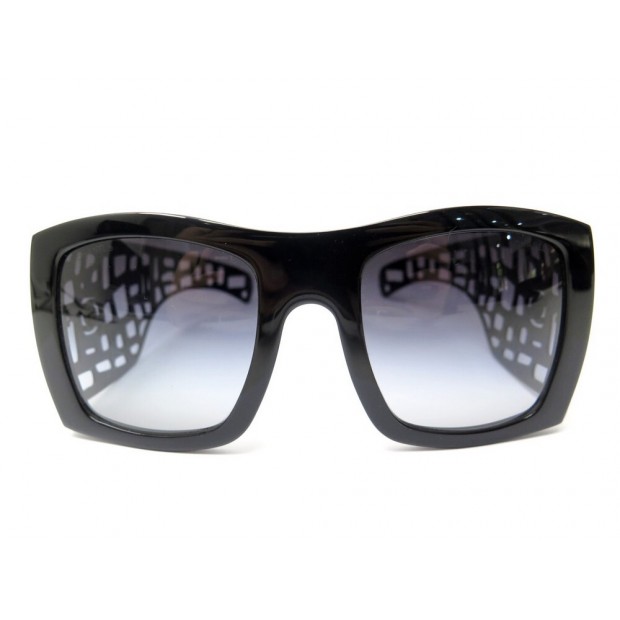 LUNETTES DE SOLEIL CHANEL LASER CUT 40892 S0133 EN METAL NOIR SUNGLASSES 450€