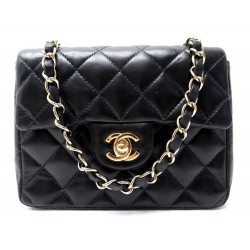 SAC A MAIN CHANEL MINI TIMELESS SQUARE EN CUIR MATELASSE BANDOULIERE PURSE 3800€