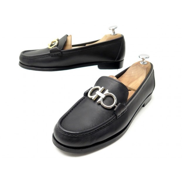 CHAUSSURES SALVATORE FERRAGAMO MOCASSINS ORNEMENT GANCINI REVERSIBLE 41.5 695€