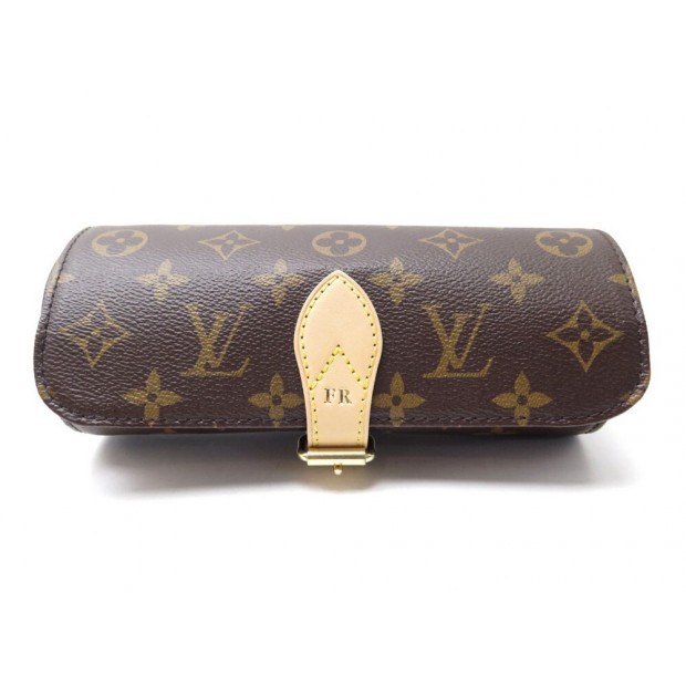 NEUF MARMOTTE LOUIS VUITTON ETUI 3 MONTRES TOILE MONOGRAM M47530 WATCH CASE 850€